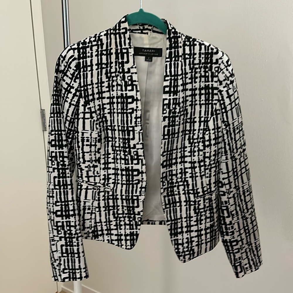 Black and White Tahari Blazer